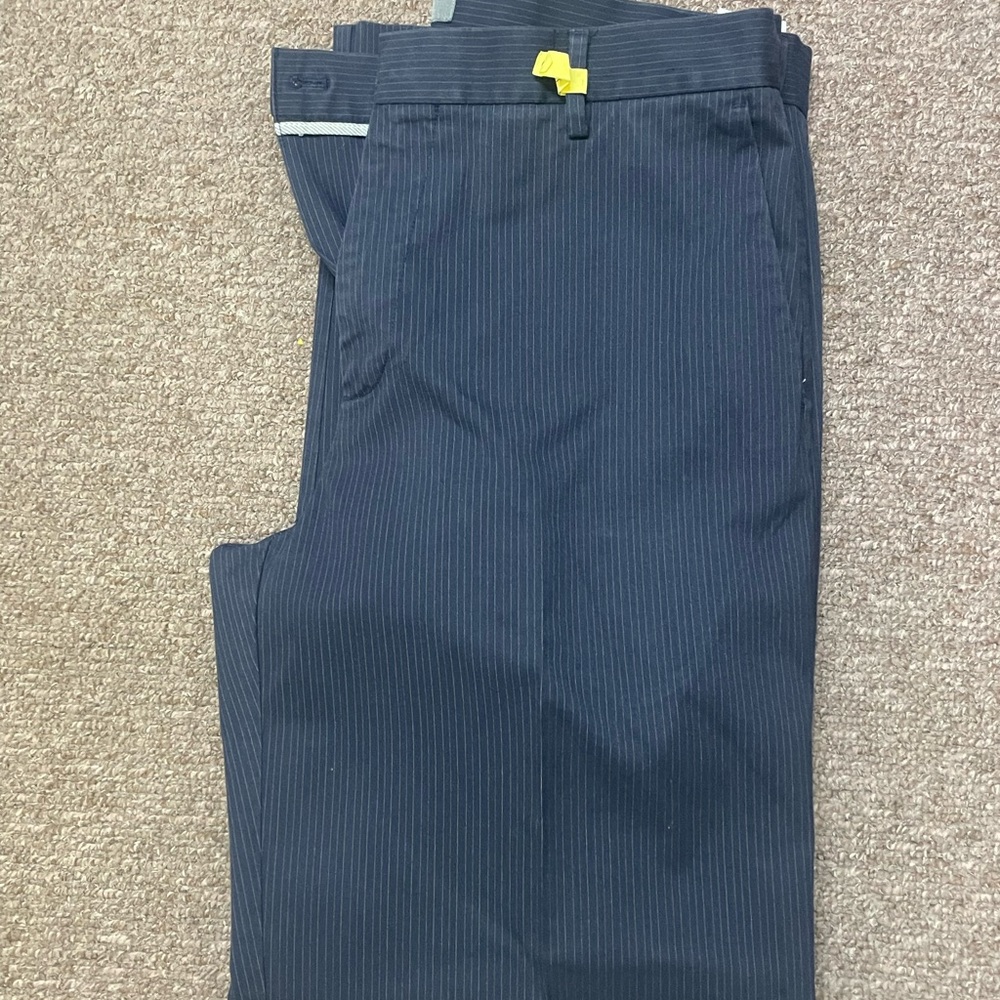 Dockers Navy Striped Chinos